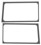 DEI 18-23 Jeep Wrangler JL 2-Door Boom Mat Rear Side Window Trim - 2 Piece - Gray Leather Look