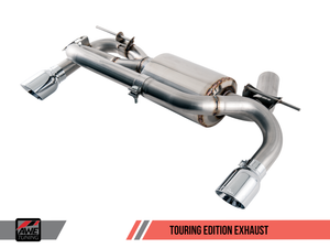 AWE Tuning BMW F3X 340i Touring Edition Axle-Back Exhaust - Diamond Black Tips (102mm)