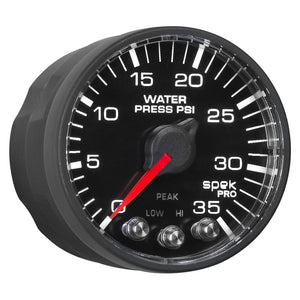 Autometer Spek-Pro 52.4mm 0-35 PSI Digital Stepper Motor Water Pressue Gauge