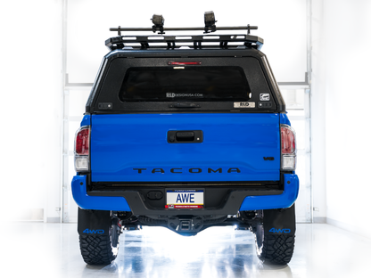 AWE Tuning 2016-2022 Toyota Tacoma 0FG Exhaust with BashGuard - No Tips