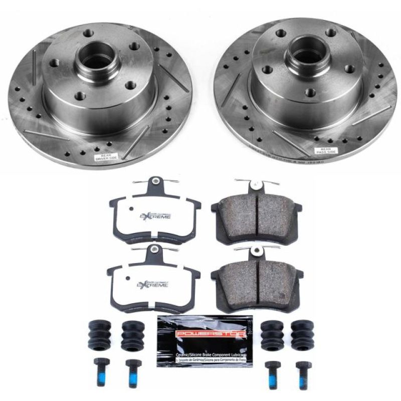 Power Stop 96-97 Audi A4 Rear Z26 Street Warrior Brake Kit