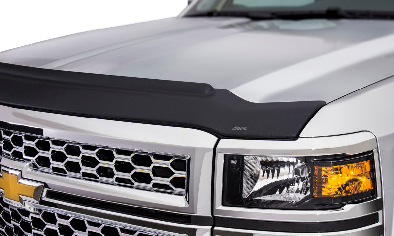 AVS 07-10 Chevy Silverado 2500 Aeroskin II Textured Low Profile Hood Shield - Black