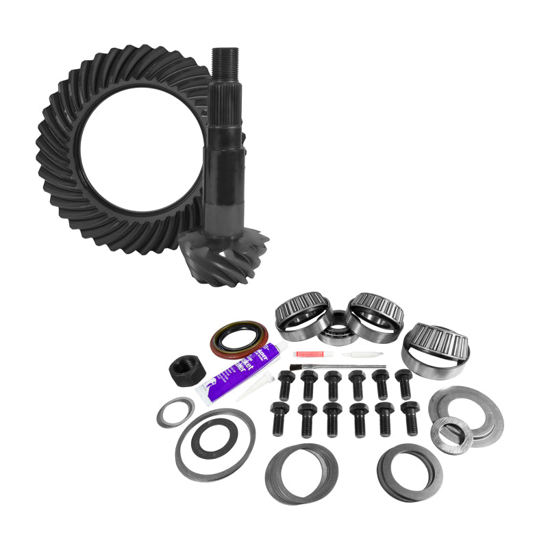 Yukon 11.25in Dana 80 4.11 Rear Ring & Pinion Install Kit 4.125in OD Head Bearing