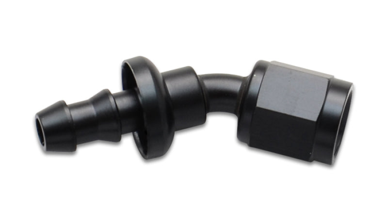Vibrant Push-On 30 Degree Hose End Elbow Fitting Size -8AN