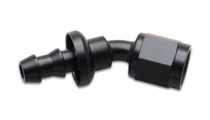 Vibrant Push-On 30 Degree Hose End Elbow Fitting Size -6AN
