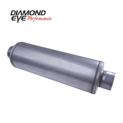 Diamond Eye Muffler 4inX26in 20in BODY LOUVERED AL