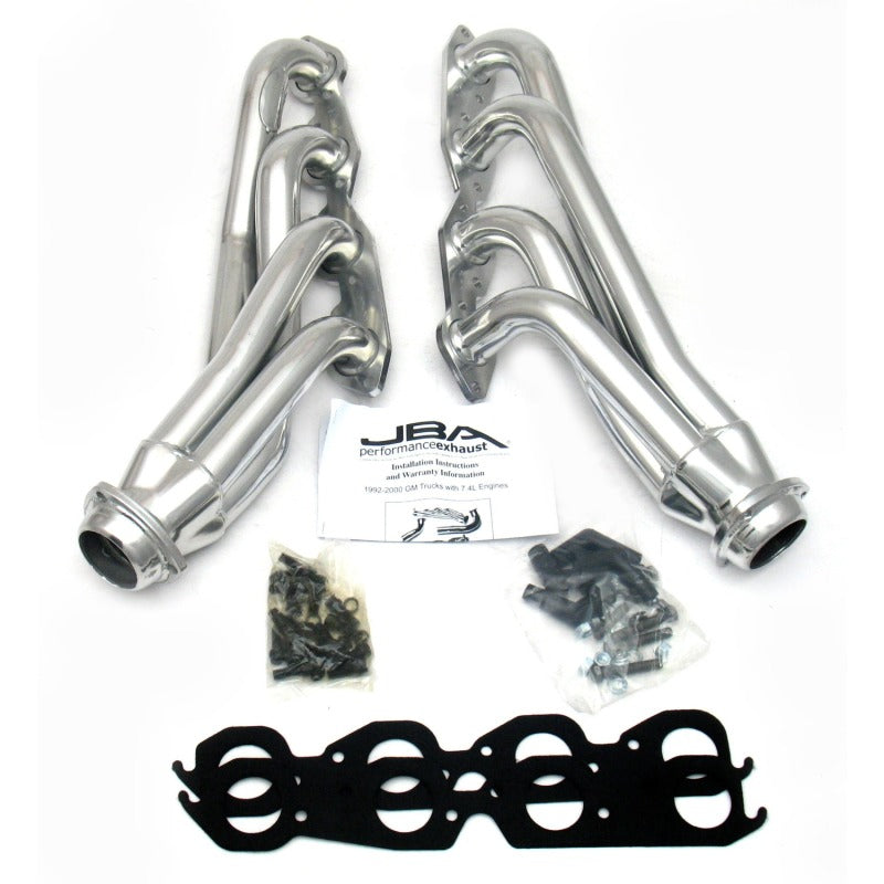 JBA 92-95 GM Truck 7.4L Vortec 1-3/4in Primary Silver Ctd Cat4Ward Header