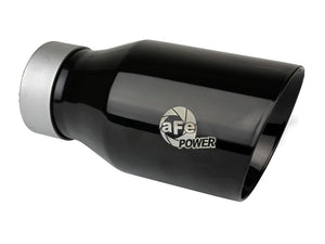 aFe 20-21 Jeep Wrangler Large Bore-HD 3in 304 Stainless Steel DPF-Back Exhaust System - Black Tip