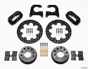 Wilwood Forged Dynalite Rear Drag Kit Drilled Rotor M-W/Lamb Ends .690in Studs