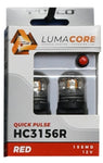 Putco LumaCore 3156 Red - Pair (x3 Strobe w/ Bright Stop)