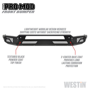 Westin 2010-2019 Dodge Ram 2500/3500 ( Old Body Style )  Pro-Mod Front Bumper