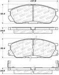 StopTech Street Brake Pads - Rear