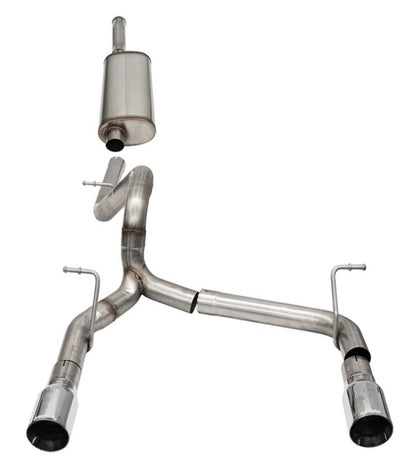 Corsa 2018-2025 Jeep Wrangler JLU 3.6L 2.75in Sport Cat-Back Exhaust w/ 4in Tips
