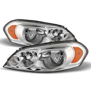 Xtune Chevy Impala 06-13 Monte Carlo 06-07 Crystal Headlights Chrome HD-JH-CIM06-AM-C