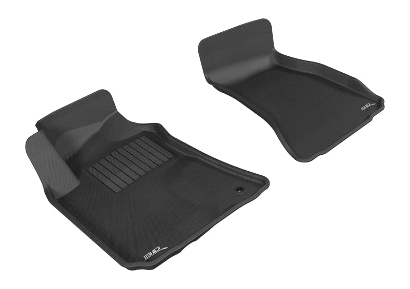 3D MAXpider 2008-2010 Dodge Challenger Kagu 1st Row Floormat - Black