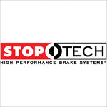 StopTech 00-09 Honda S2000 Front Left Zinc Coated Slotted 2pc Aero Rotor w/ Black Hat