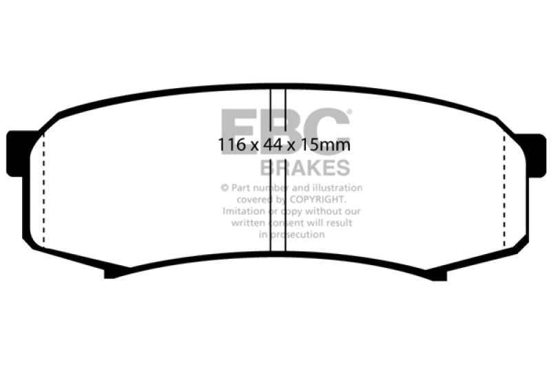 EBC 2003+ Toyota 4Runner 4.0L Bluestuff Rear Brake Pads