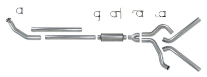 Diamond Eye KIT 4in Turbo Back DUAL SS: 94-02 DODGE CUMMINS 5.9L