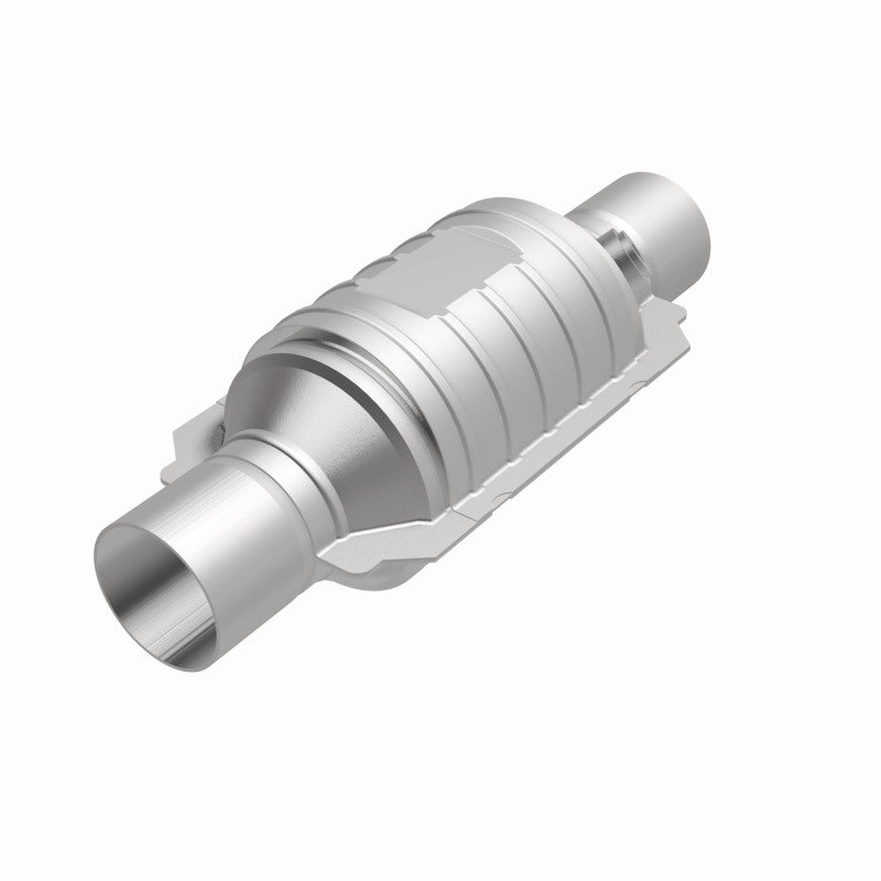 MagnaFlow Univ Cat Conv 2.5in Inlet/Outlet Ctr/Ctr Round 9in Body L x 5.125in W x 13in Overall L