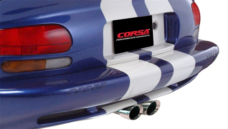 Corsa 96-02 Dodge Viper GTS 8.0L V10 Polished Sport Cat-Back Exhaust w/ 2.5in Inlet