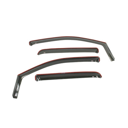 Westin 2007-2018 Jeep Wrangler Unlimited 4dr In-Channel Wind Deflector 4pc - Smoke