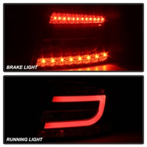 Spyder Audi A6 05-08 4Dr Sedan Only Version 2 Light Bar LED Tail Lights Blk ALT-YD-AA605V2-LBLED-BK