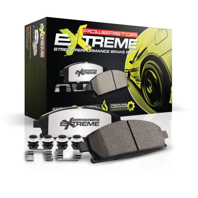 Power Stop 10-13 Audi A3 Rear Z26 Extreme Street Brake Pads w/Hardware