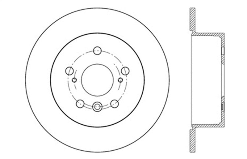 StopTech Sport Drilled & Slotted Rotor - Rear Left