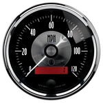 Autometer Prestige Series Black 3-3/8in 120mph Electric Programmable Speedometer w/LCD Odometer