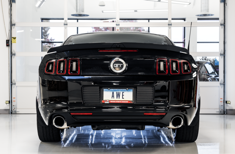AWE Tuning S197 Mustang GT Axle-Back Exhaust - Touring Edition (Chrome Silver Tips)