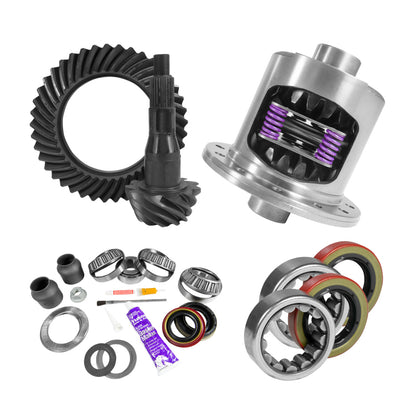 Yukon Gear 9.75in Ford 4.11 Rear Ring & Pinion Install Kit 34 Spline Positraction Axle Bearings