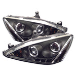 Spyder Honda Accord 03-07 Projector Headlights LED Halo Amber Reflctr LED Blk PRO-YD-HA03-AM-BK