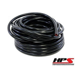 HPS Performance Silicone Heater Hose TubingHigh Temp Reinforced1/4" ID50 Feet RollBlack