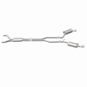 MagnaFlow Cat-Back Stainless Dual Split Rear Exit 4in Polished Tips 11-15 Chevy Camaro 3.6L V6