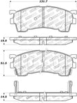 StopTech Street Touring 93-97 Ford Probe / 93-97 Mazda MX-6 Front Brake Pads