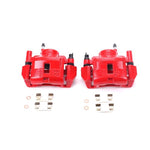 Power Stop 00-02 Mazda 626 Front Red Calipers w/Brackets - Pair