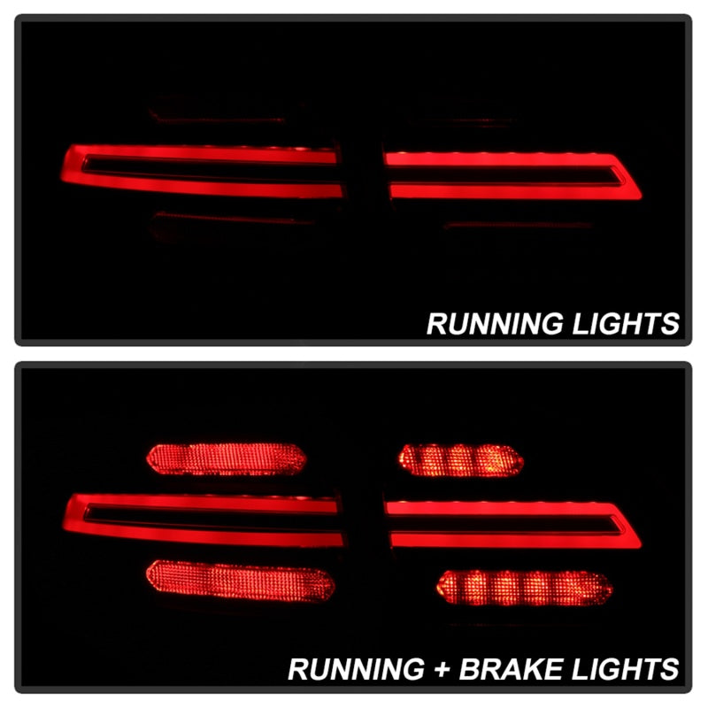 Spyder Porsche Cayenne 958 11-14 LED Tail Lights - Sequential Signal - Red Smoke