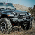 Westin 18-20 Jeep Wrangler WJ2 Full Width Front Bumper w/LED Light Bar Mount Textured Black