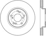 Stoptech 13-18 Honda Accord Premium Slotted CRYO-STOP Front Rotor