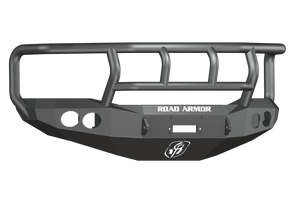 Road Armor 06-09 Dodge 2500 Stealth Front Winch Bumper w/Titan II Guard - Tex Blk