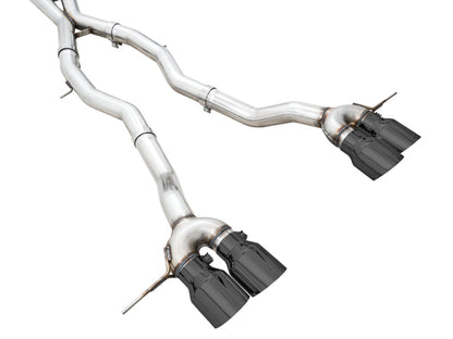 AWE Tuning Track Edition Cat-Back Exhaust for BMW G8X M3/M4 - Diamond Black Tips