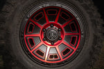 ICON Victory 17x8.5 6x120 0mm Offset 4.75in BS Satin Black w/Red Tint Wheel