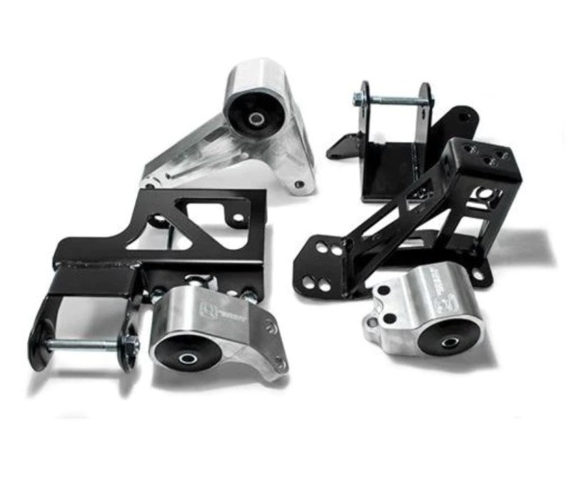 Innovative 92-95 Civic K-Series Black Aluminum Mounts Solid Bushings (Not K24 Trans)