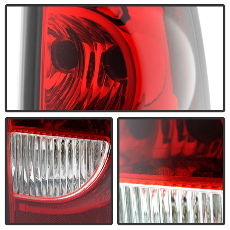 Xtune Chevy Silverado 1500-2500-3500 03-06 OEM Style Tail Lights Red Clear ALT-JH-CS03-OE-RC