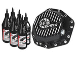 aFe Power Pro Series Rear Differential Cover Black w/Machined Fins 17-19 Ford Diesel Trucks V8-6.7L