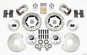 Wilwood Forged Dynalite Front Kit 11.00in Drill-Polished 37-48 Ford Psgr. 360 Plate Mount