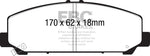 EBC 06-07 Infiniti QX56 5.6 (Akebono) Ultimax2 Front Brake Pads