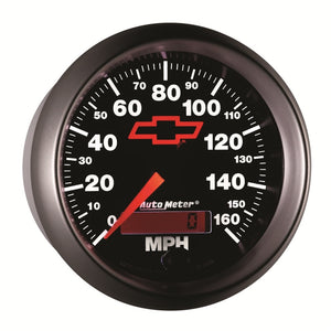 Autometer Speedometer 3-3/8in, 0-160 MPH, Elec. Programmable - Bowtie Black