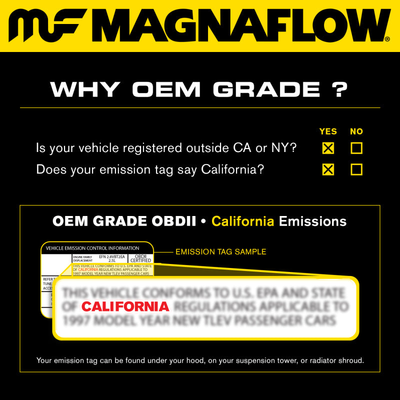 MagnaFlow Direct Fit Catalytic Converter 00-03 Dakota 4.7L 4WD OEM