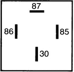 Hella Relay Mini Iso 4 Pole 12V Spst